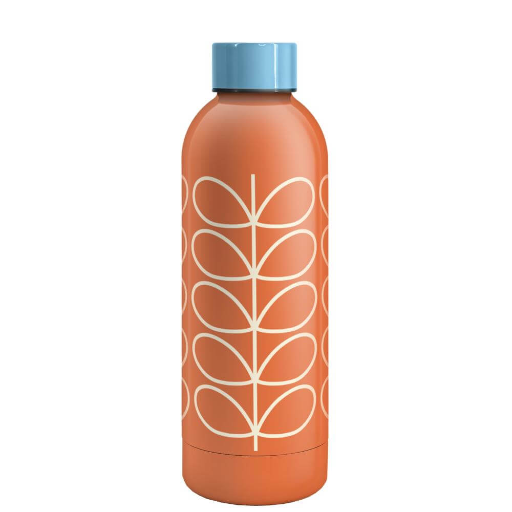 Orla Kiely Orange Linear Stem Water Bottle 500ml